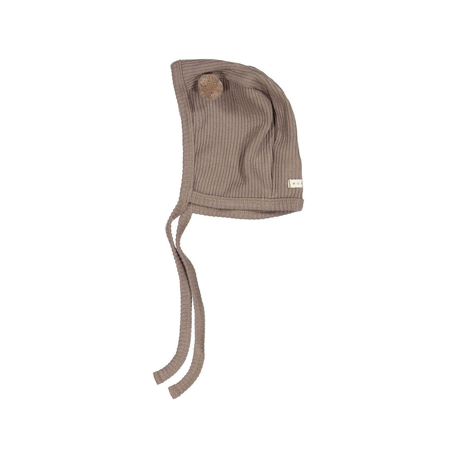 MONBEBE Mocha Rib Bell Bonnet
