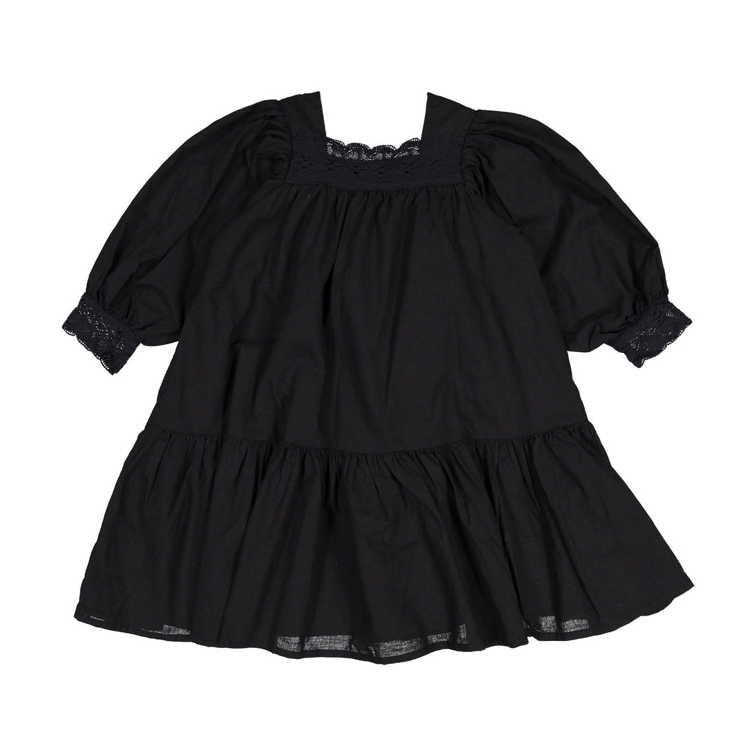 MONBEBE Black Lace Rosa Dress