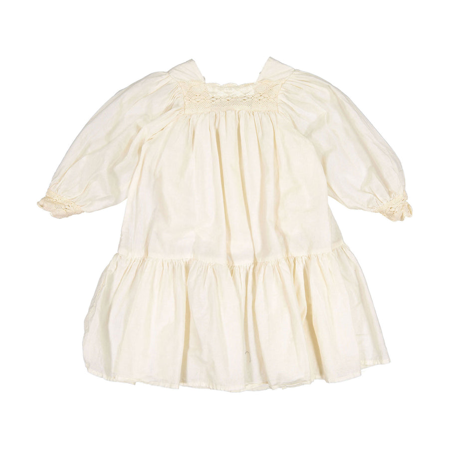 MONBEBE Cream Lace Rosa Dress