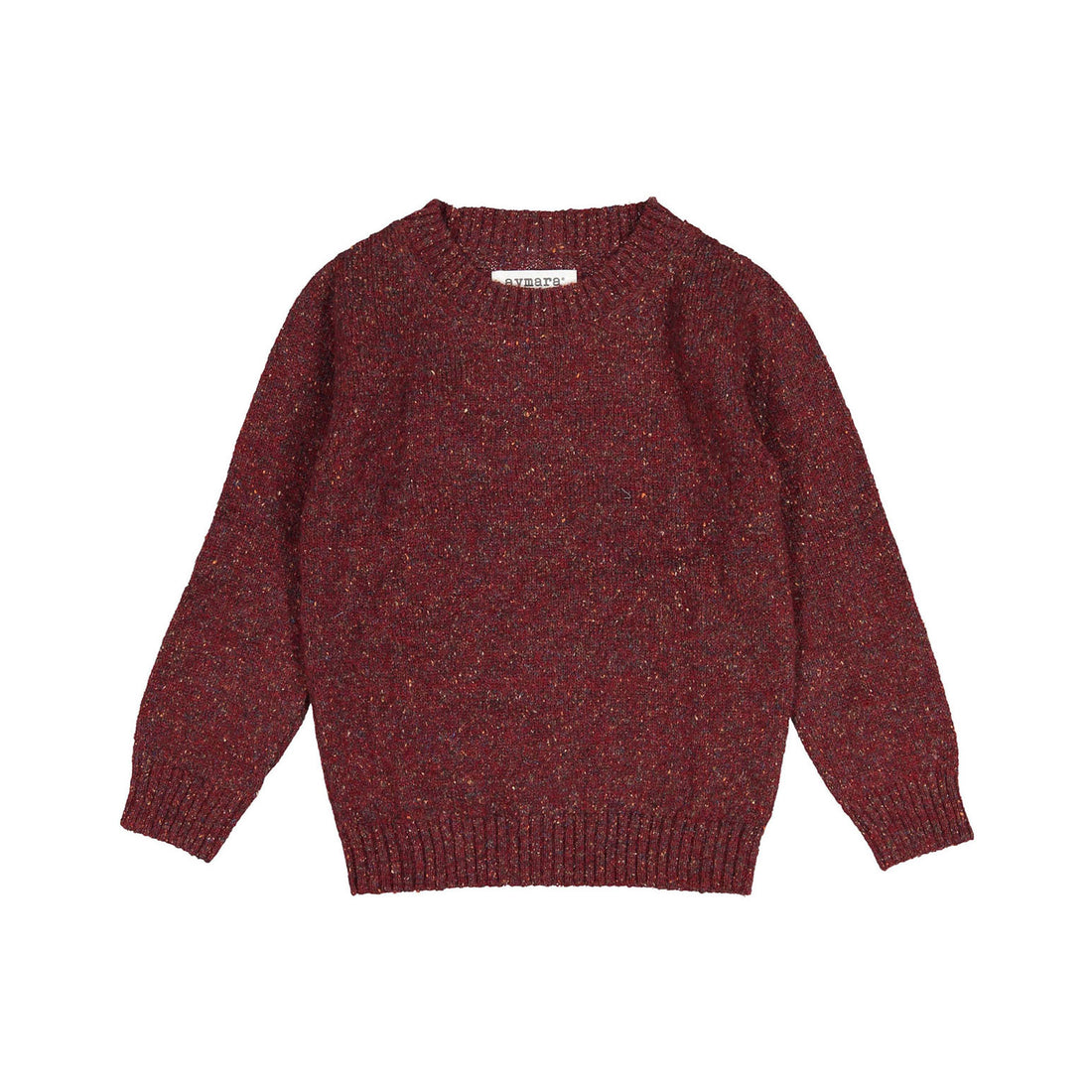 Aymara Wine Oliver Knitted Flecked Sweater
