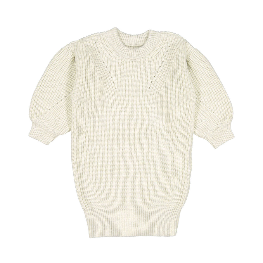 Aymara Nougat FloralChunky Knit Dress