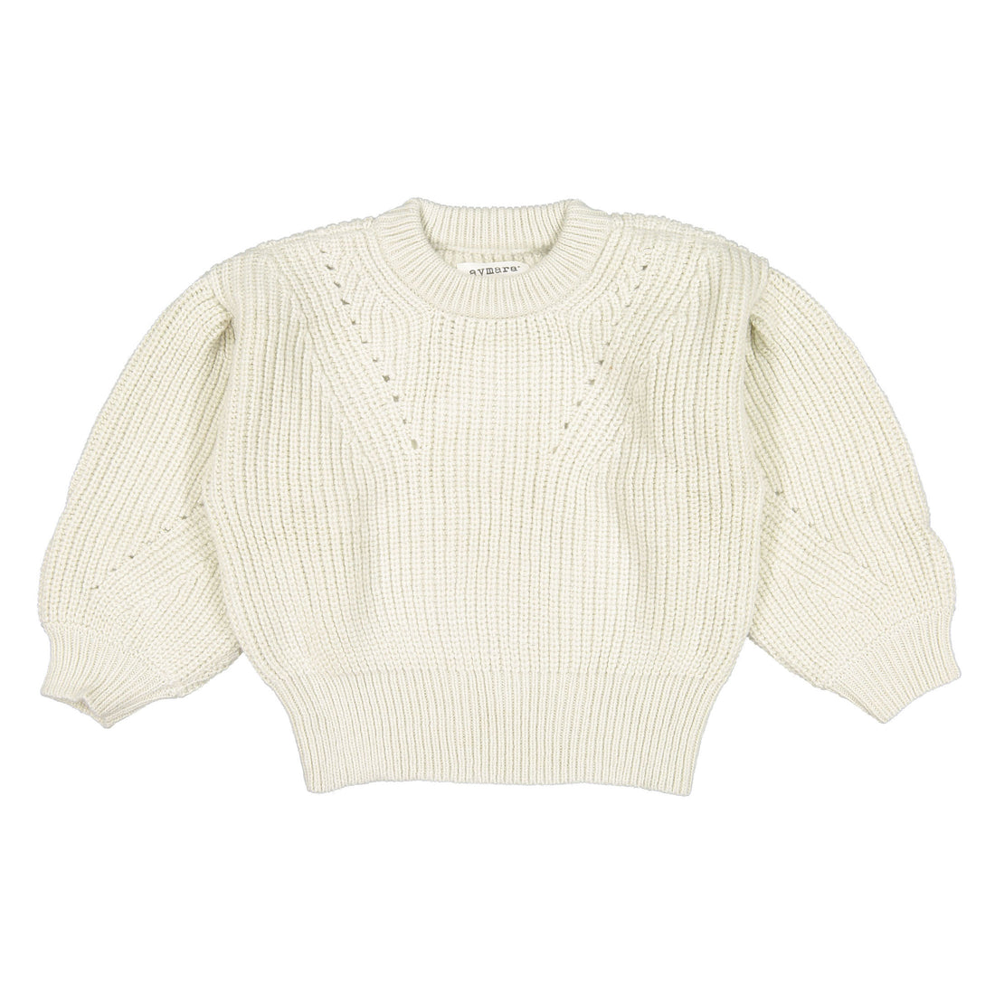 Aymara Nougat Violet Chunky Knit Sweater