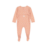 Ladida Dark Pink Floral Design Footie