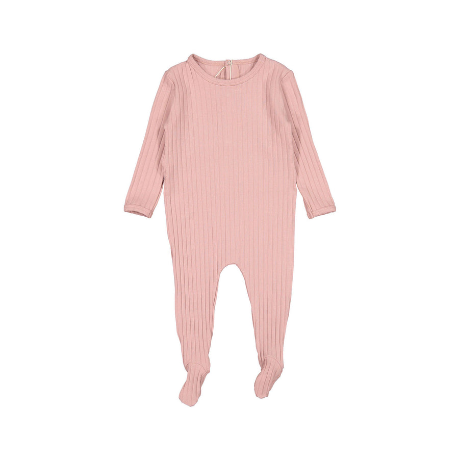 Ladida Pink Ribbed Footie