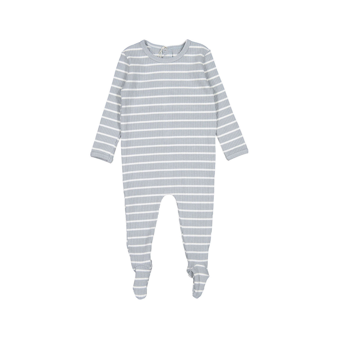 Ladida Light Blue Striped Footie