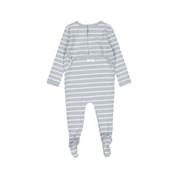 Ladida Light Blue Striped Footie