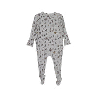 Ladida Grey People Allover Footie