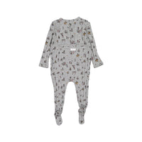 Ladida Grey People Allover Footie