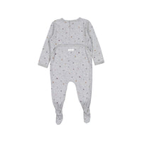 Ladida Grey Cotton Fruit Print Footie