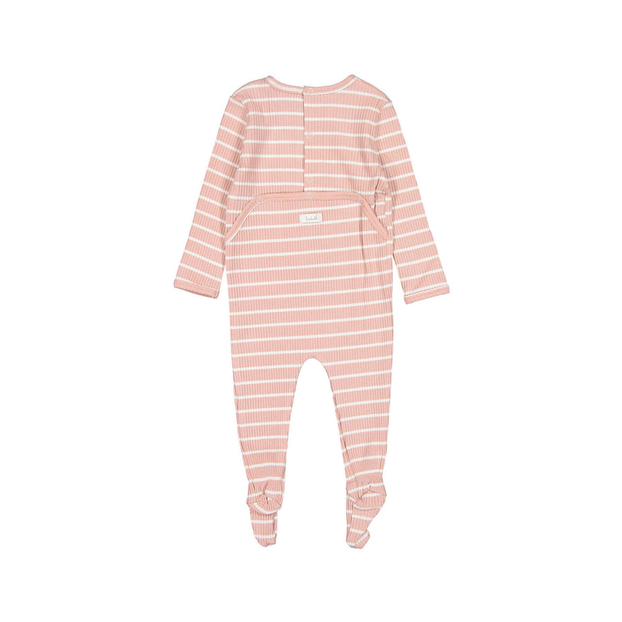 Ladida PinkStriped Footie