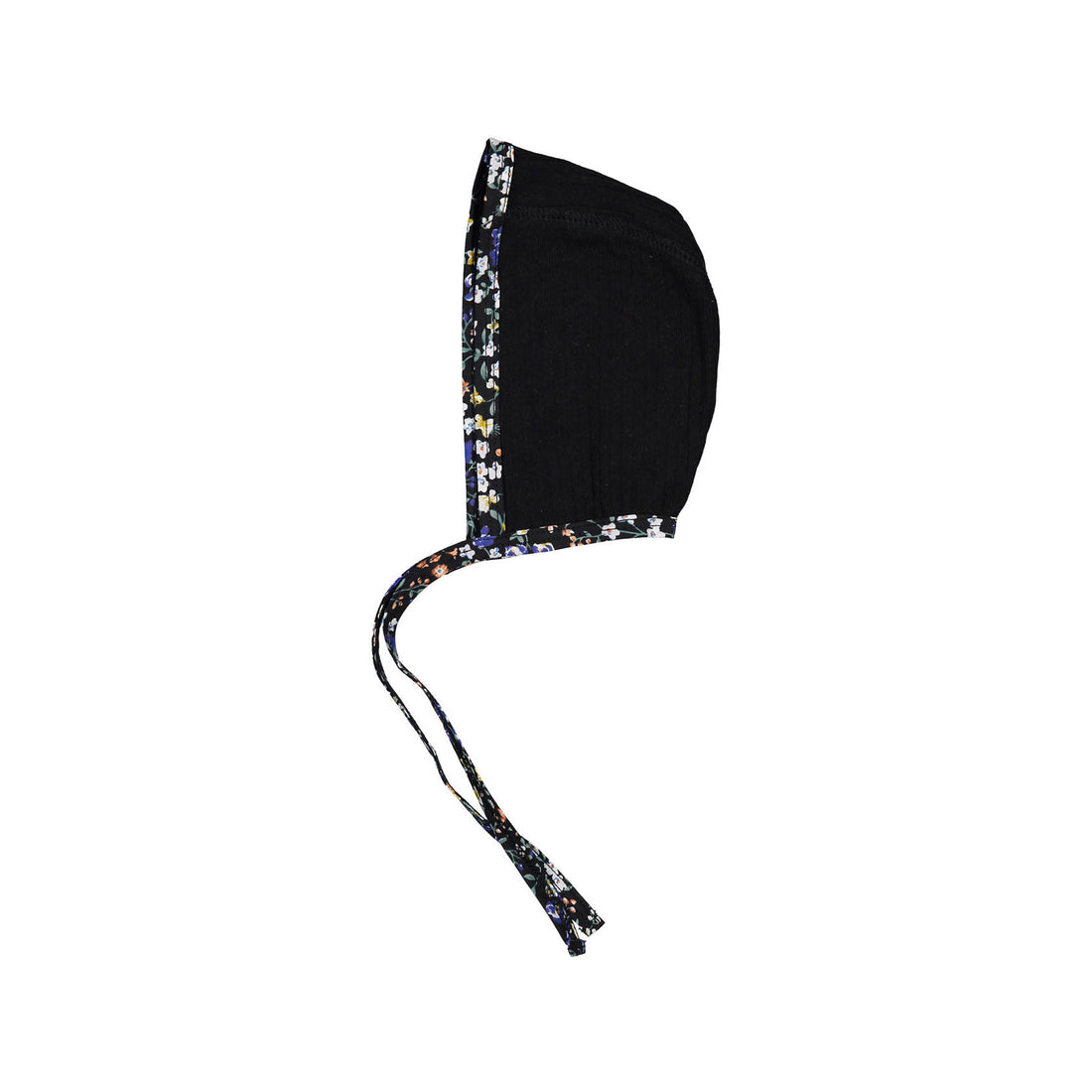 Ladida Black Floral Trimmed  Bonnet