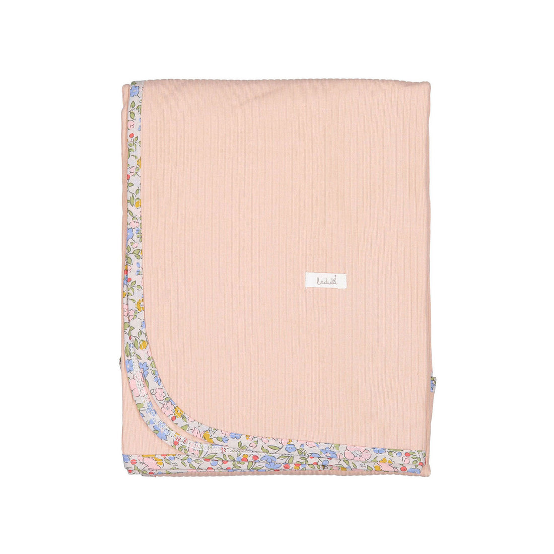 Ladida Light Pink Floral Trimmed  Blanket