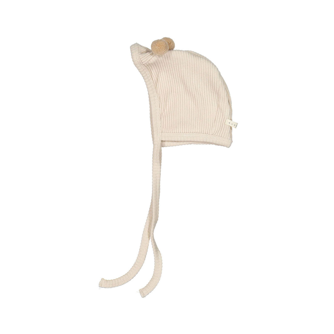 MONBEBE Light-Pink Rib Bell Bonnet