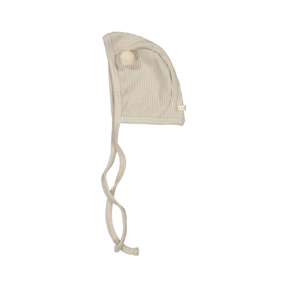MONBEBE Light-Beige Rib Bell Bonnet