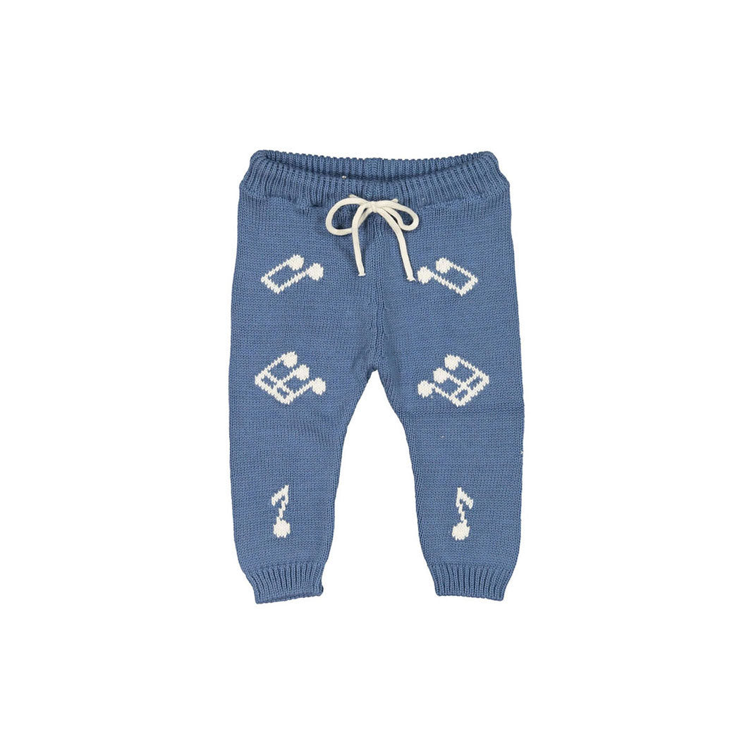 Fin and Vince Vintage Blue Melody Knit Pant