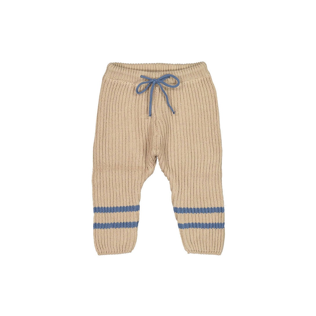 Fin and Vince Vintage Blue Flax Ribbed Knit Pants