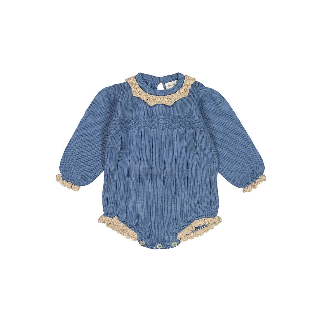 Fin and Vince Vintage Blue Flax Adeline Romper