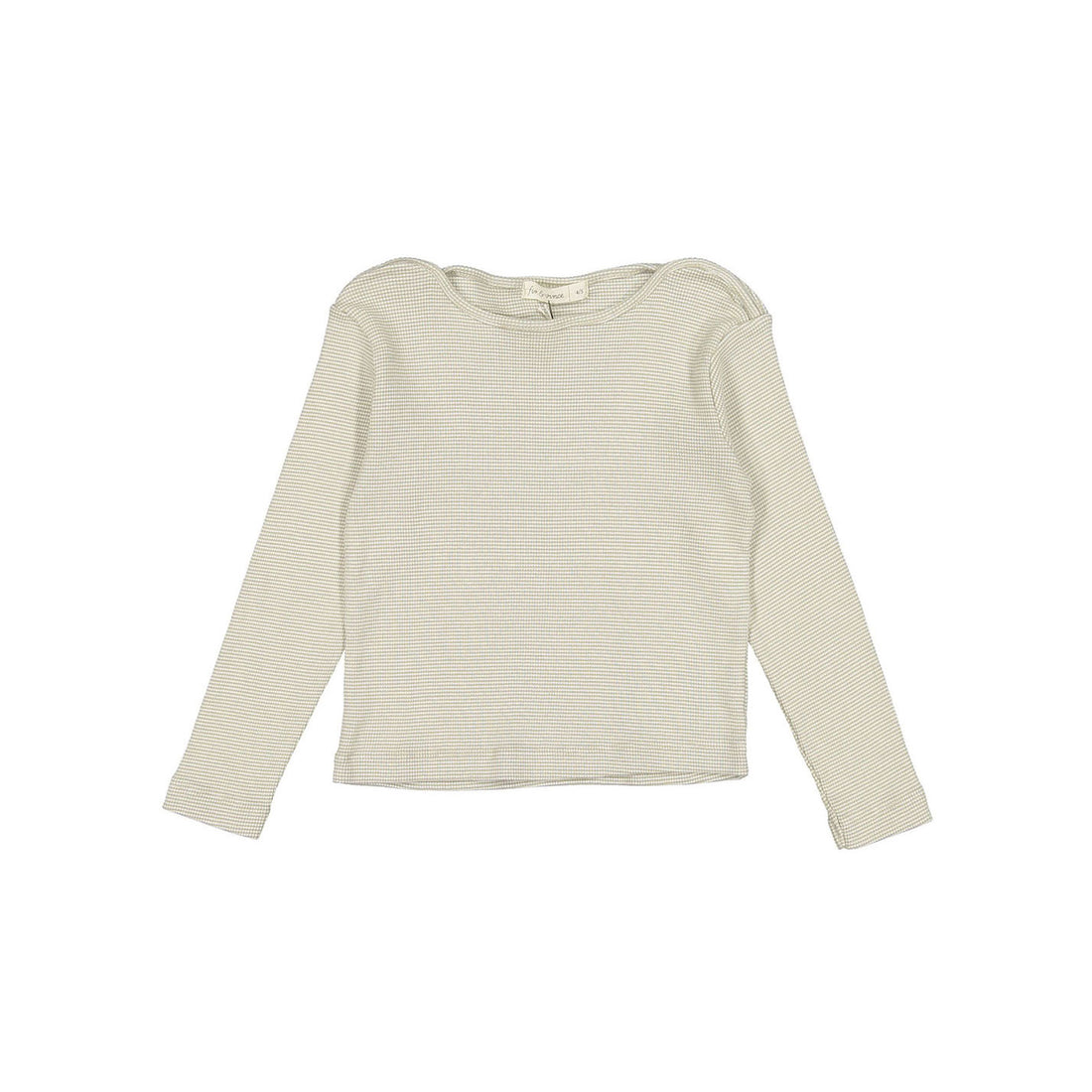 Fin and Vince Grey Stripe Long Sleeve Top
