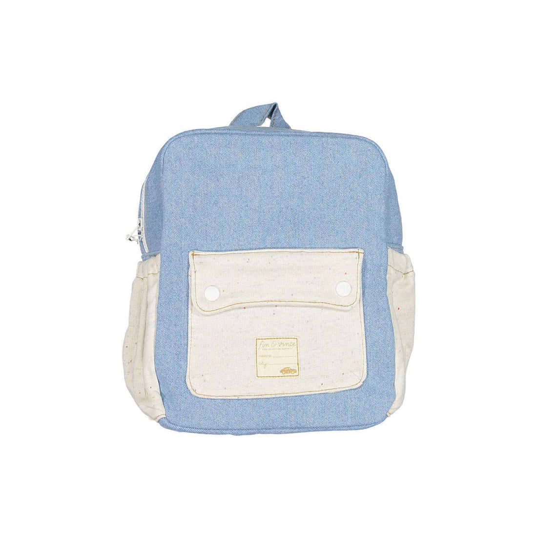 Fin and Vince Lightwash-Confetti Toddler Backpack