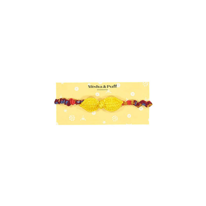 Misha and Puff Leaf Headband - Mango