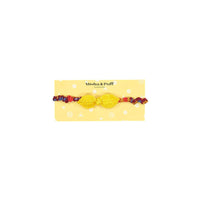 Misha and Puff Leaf Headband - Mango