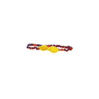Misha and Puff Leaf Headband - Mango
