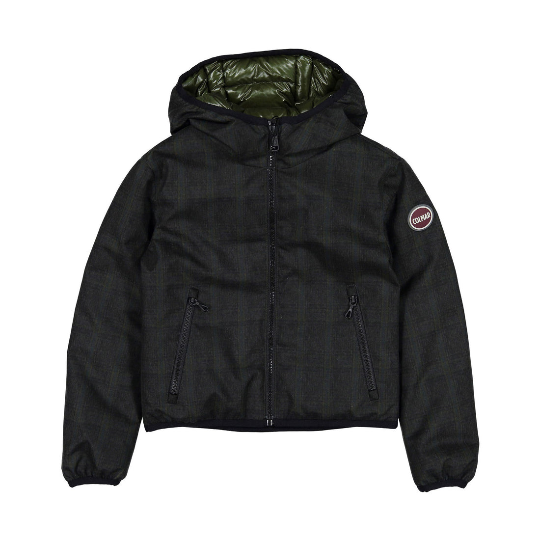 Colmar Green Lines Down Jacket