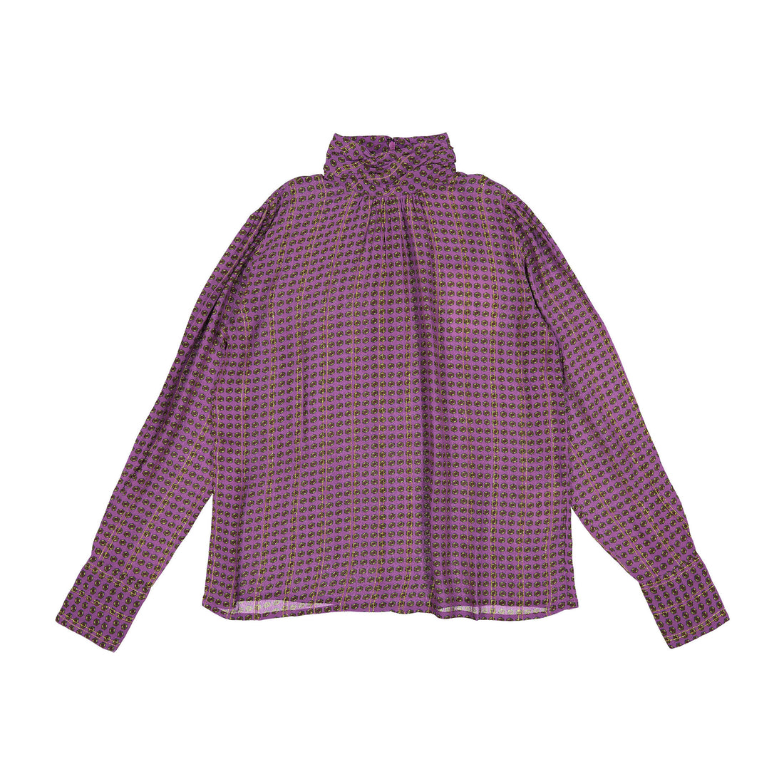 Laurence Bras Purple Dot Corandelle Blouse