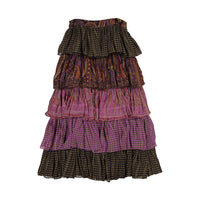 Laurence Bras Multi Color Layered Sita Skirt