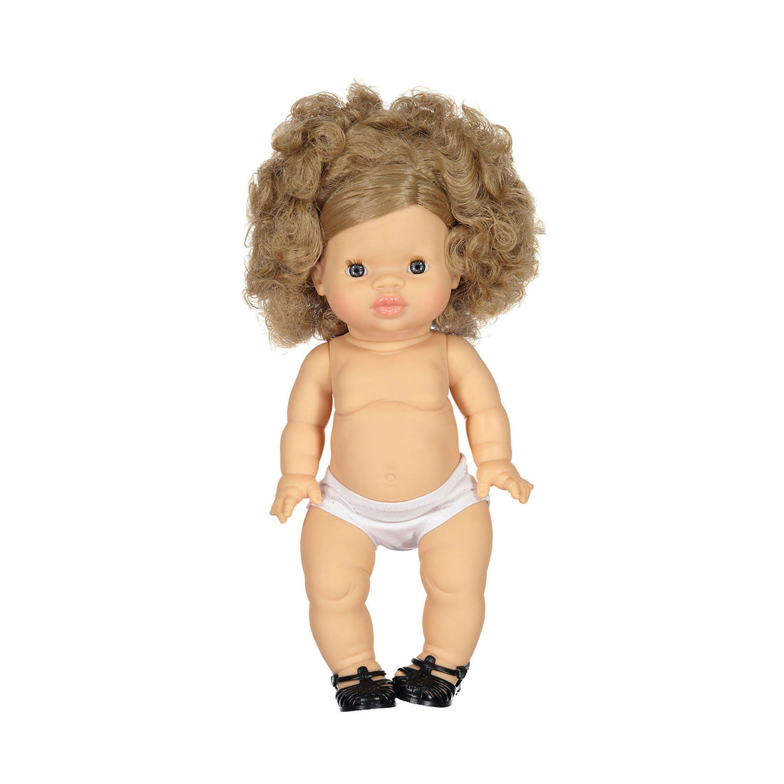 Minikane Black Jelly Doll Sandals