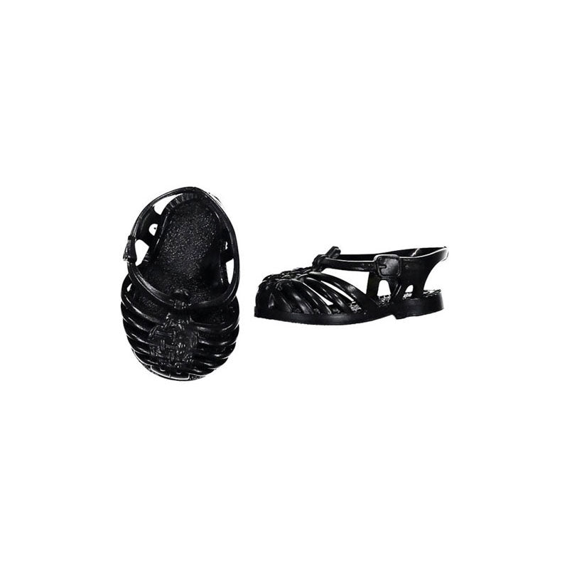 Minikane Black Jelly Doll Sandals