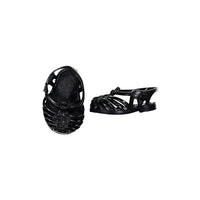 Minikane Black Jelly Doll Sandals