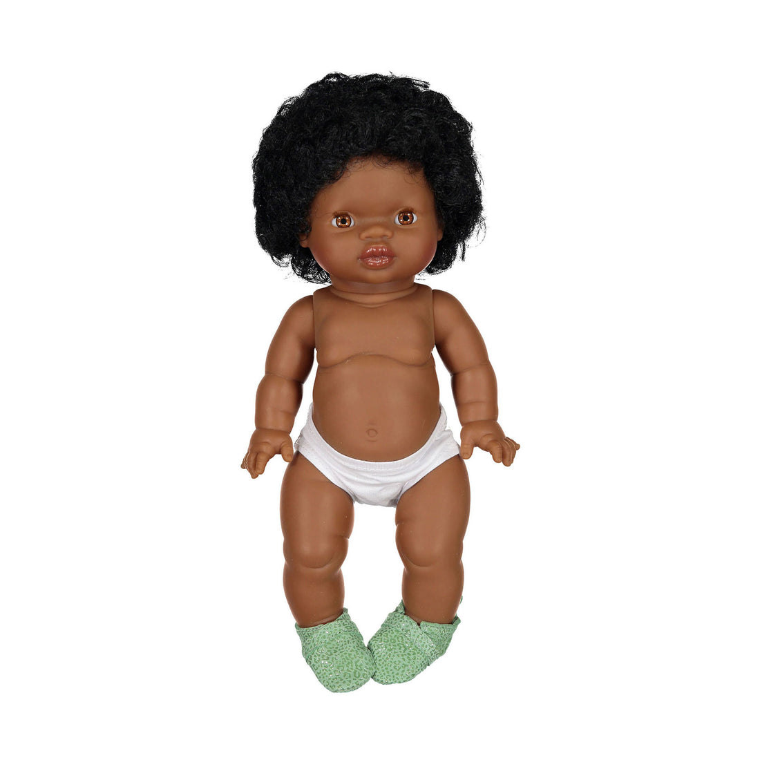 Minikane Green Leopard Doll Slippers