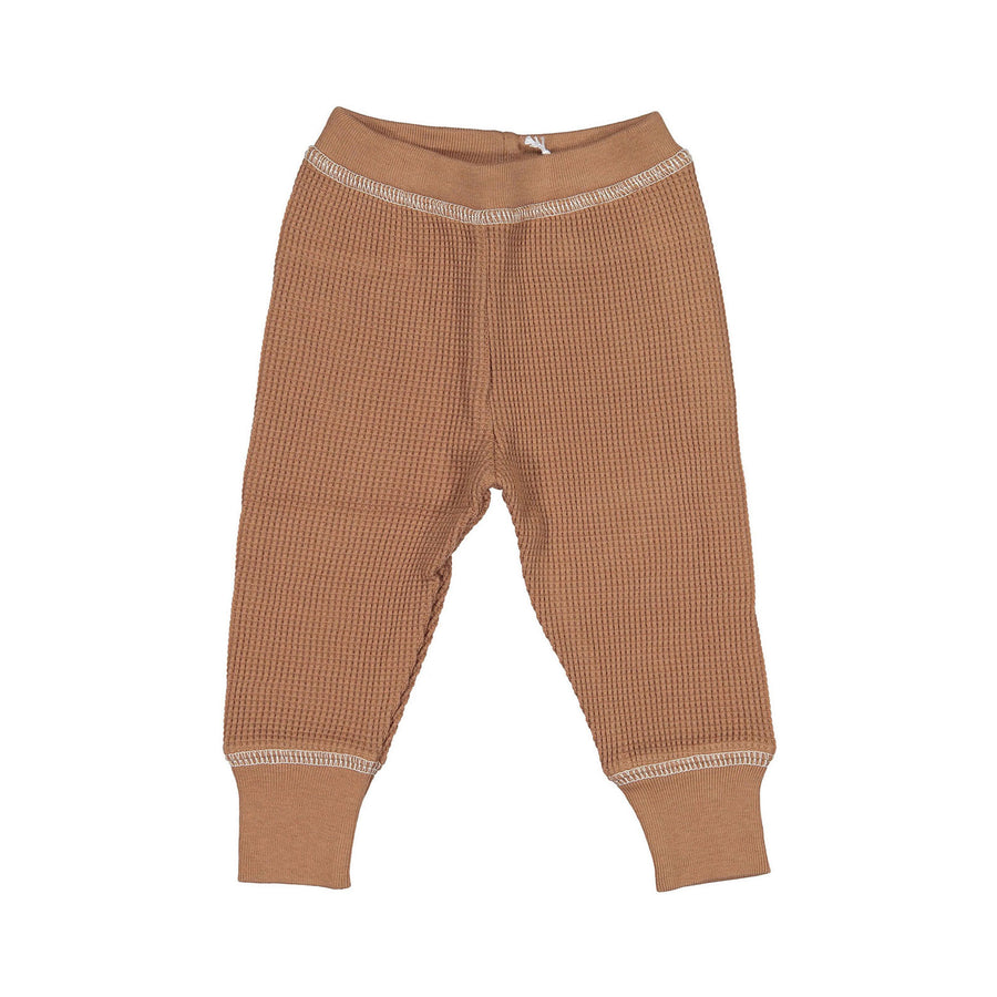 Fin and Vince Cinnamon Solid Waffle Home Pants