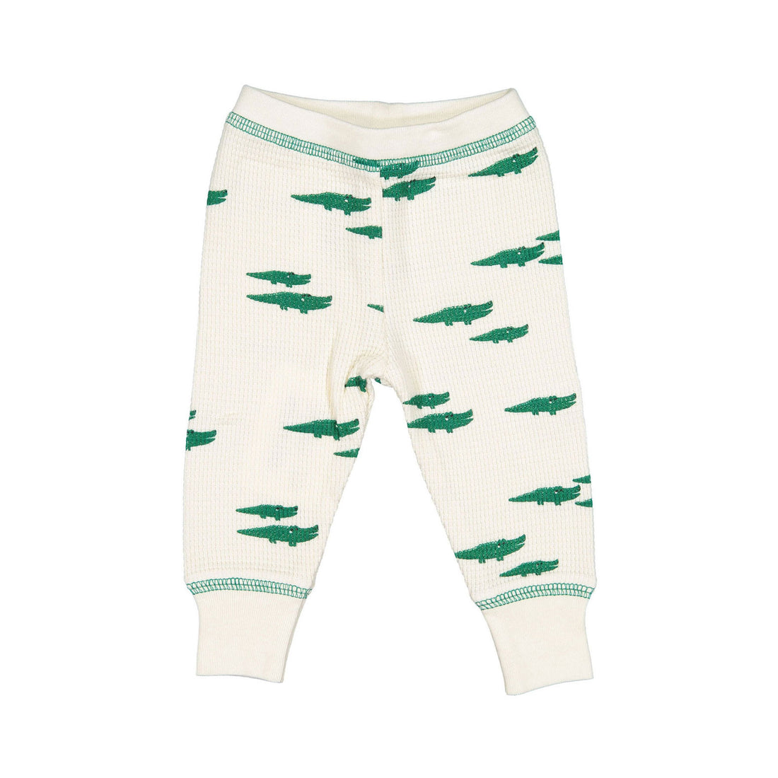 Fin and Vince Alligator Printed Waffle Printed Waffle Pants