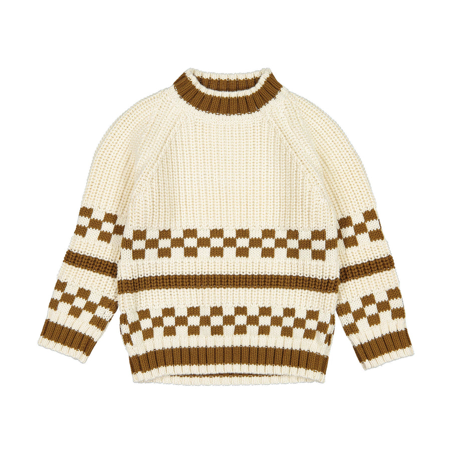 Fin and Vince Honeycomb Block Sweater