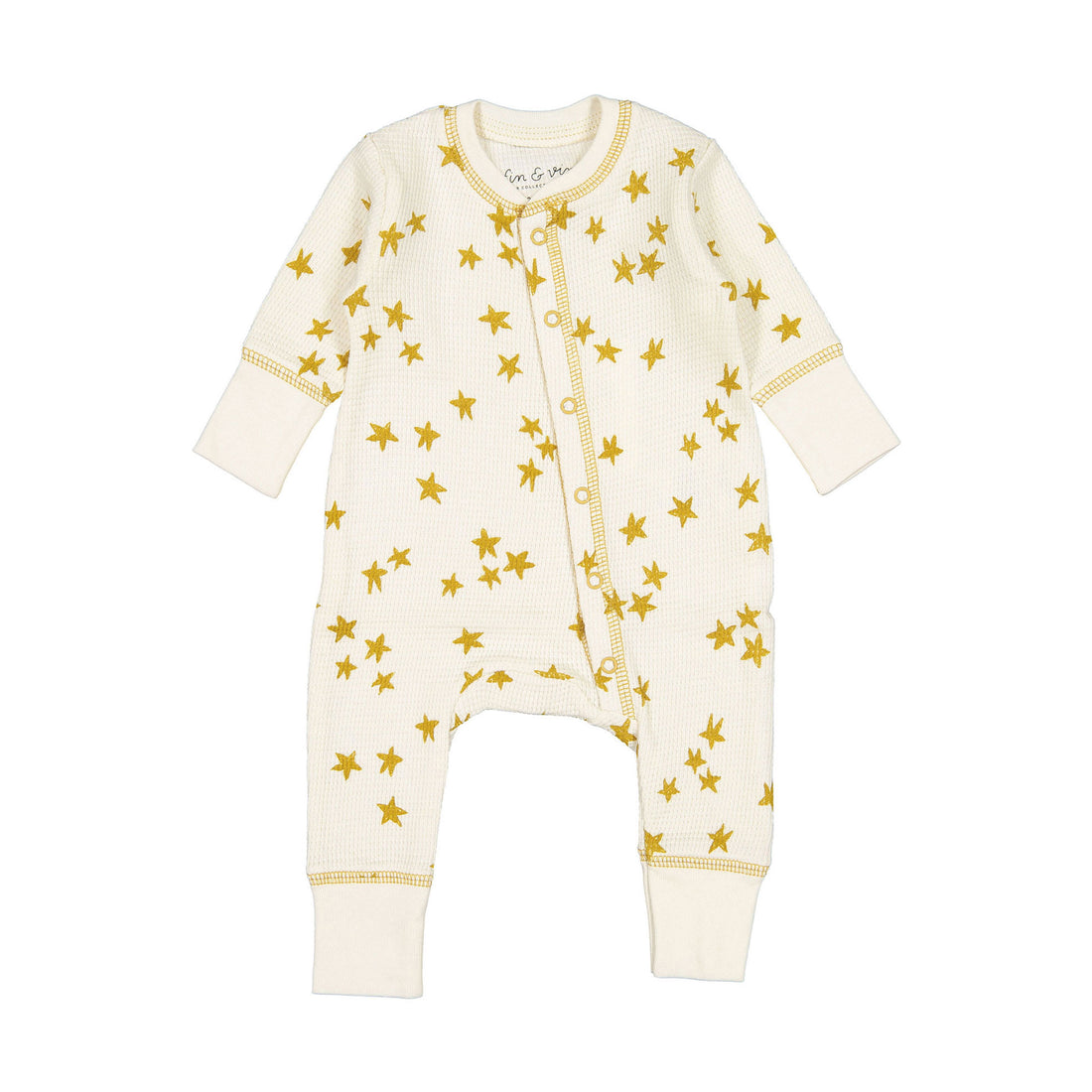 Fin and Vince Starry Sky Printed Waffle Long John