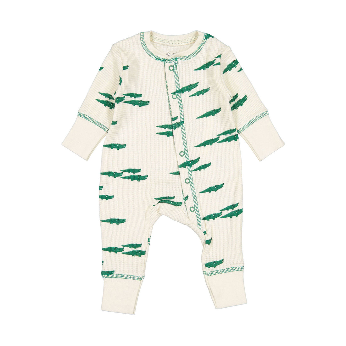 Fin and Vince Alligator Printed Waffle Long John