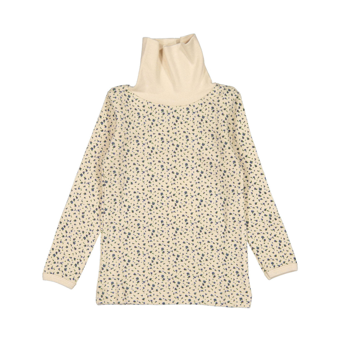 Fin and Vince Encore Floral Waffle Turtleneck