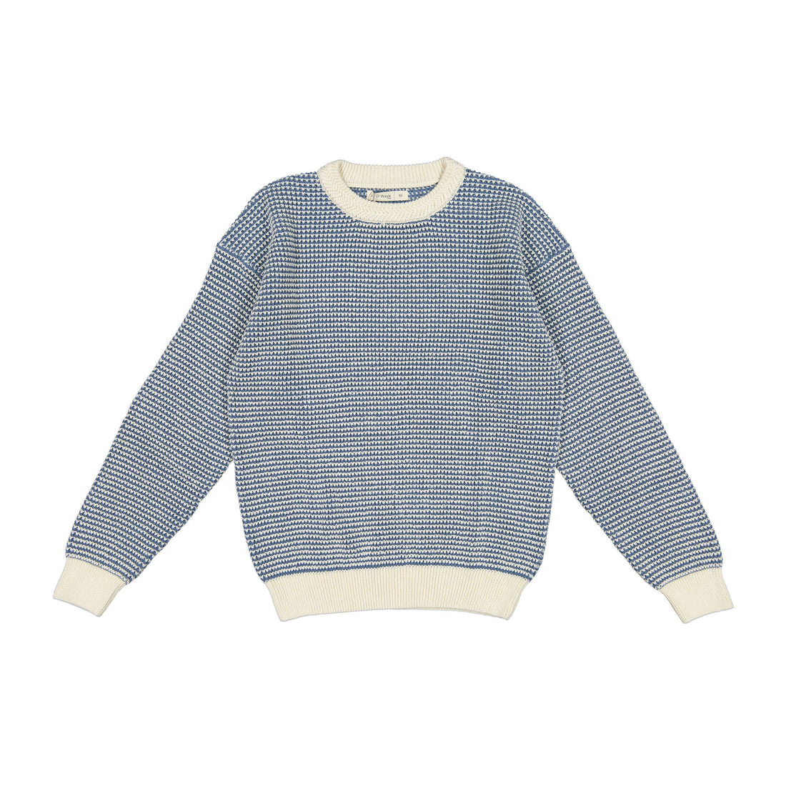 Fin and Vince Milk-Vintage Blue Womens Loop Sweater