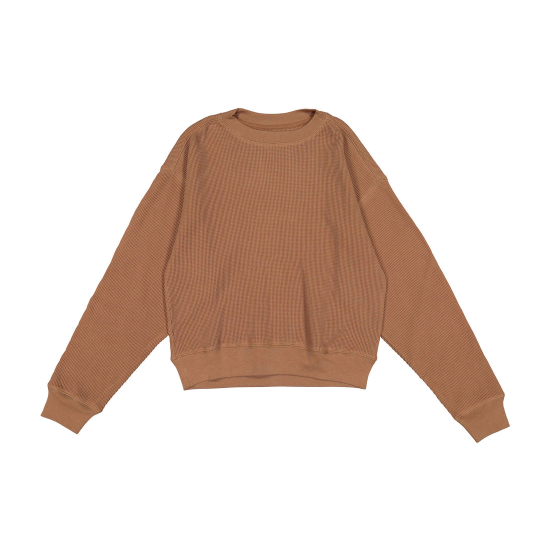 Fin and Vince Cinnamon Waffle Raglan Womens Pullover