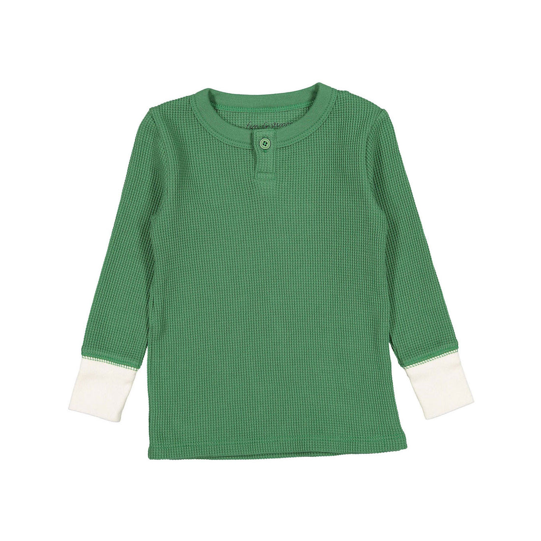 Fin and Vince Fern Solid Waffle Henley Top