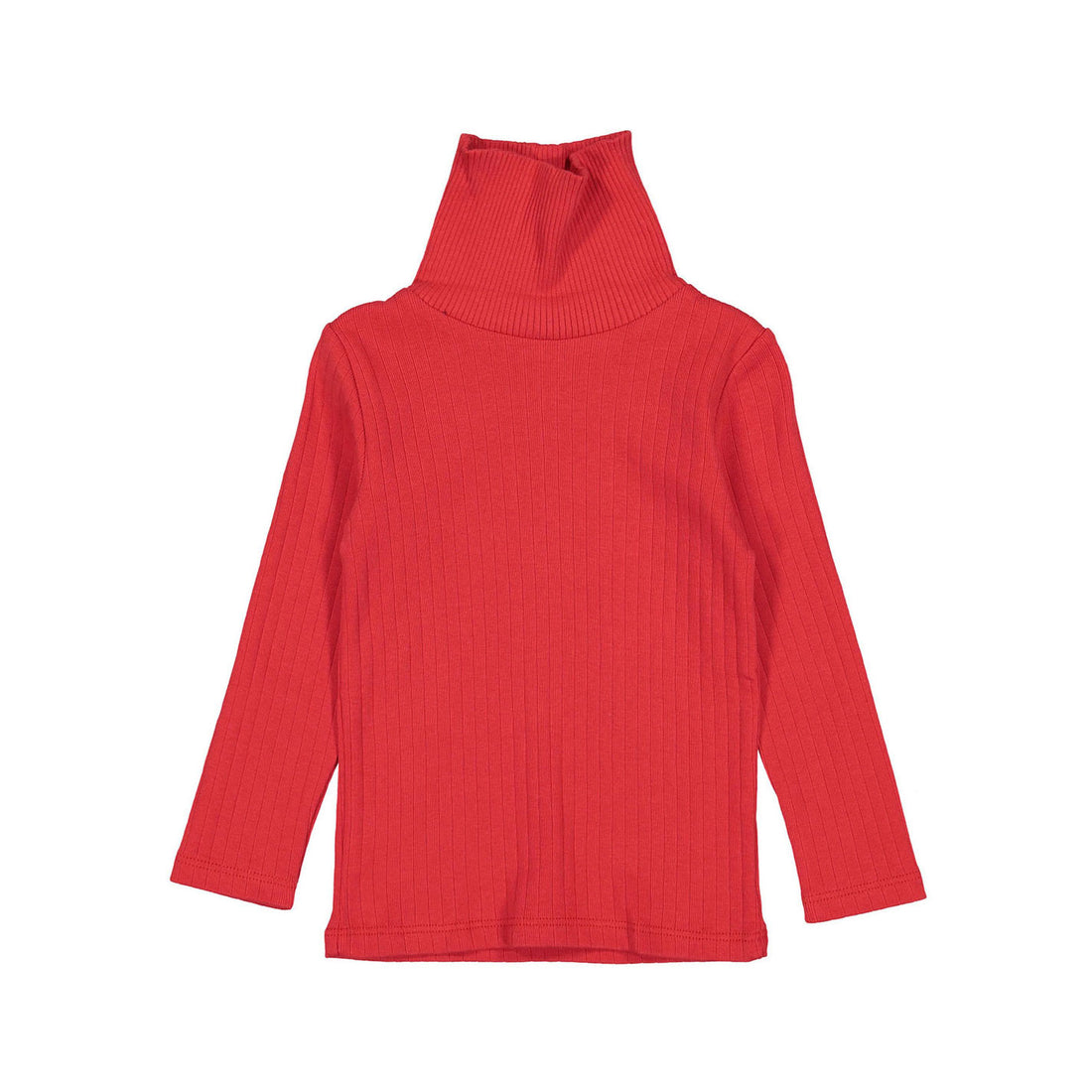 Fin and Vince Chili Solid Ribbed Turtleneck