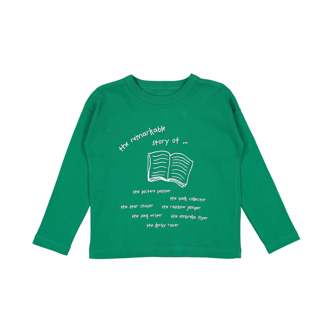 Fin and Vince Jade Open Book Raglan Tee