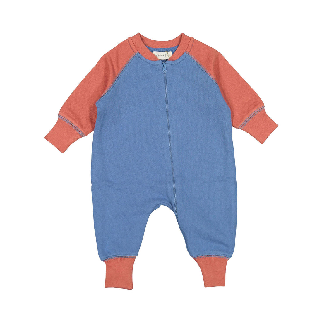 Fin and Vince Vintage Blue-Tomato Zip Romper