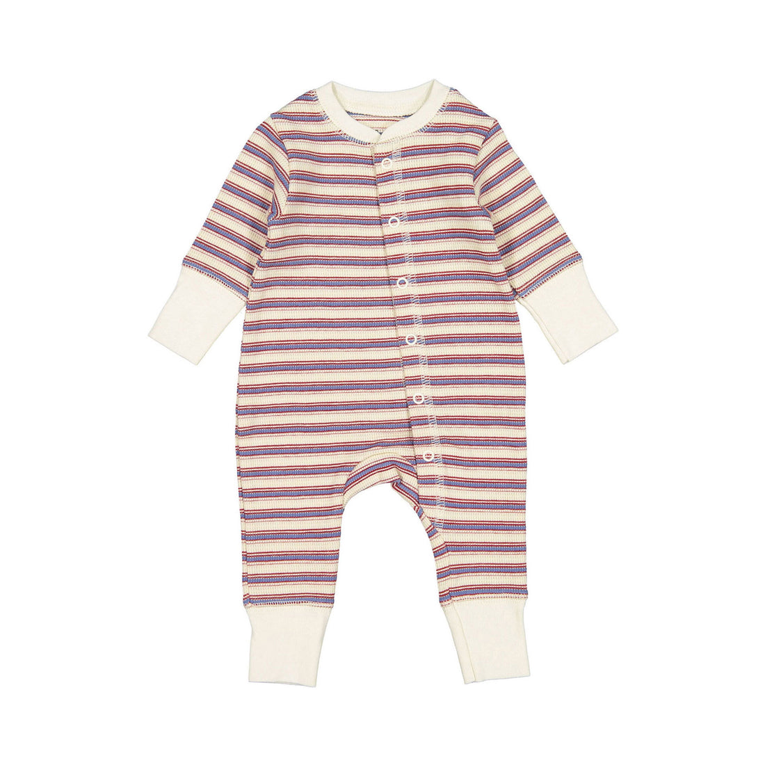 Fin and Vince Grain Sack Stripe Printed Waffle Long John