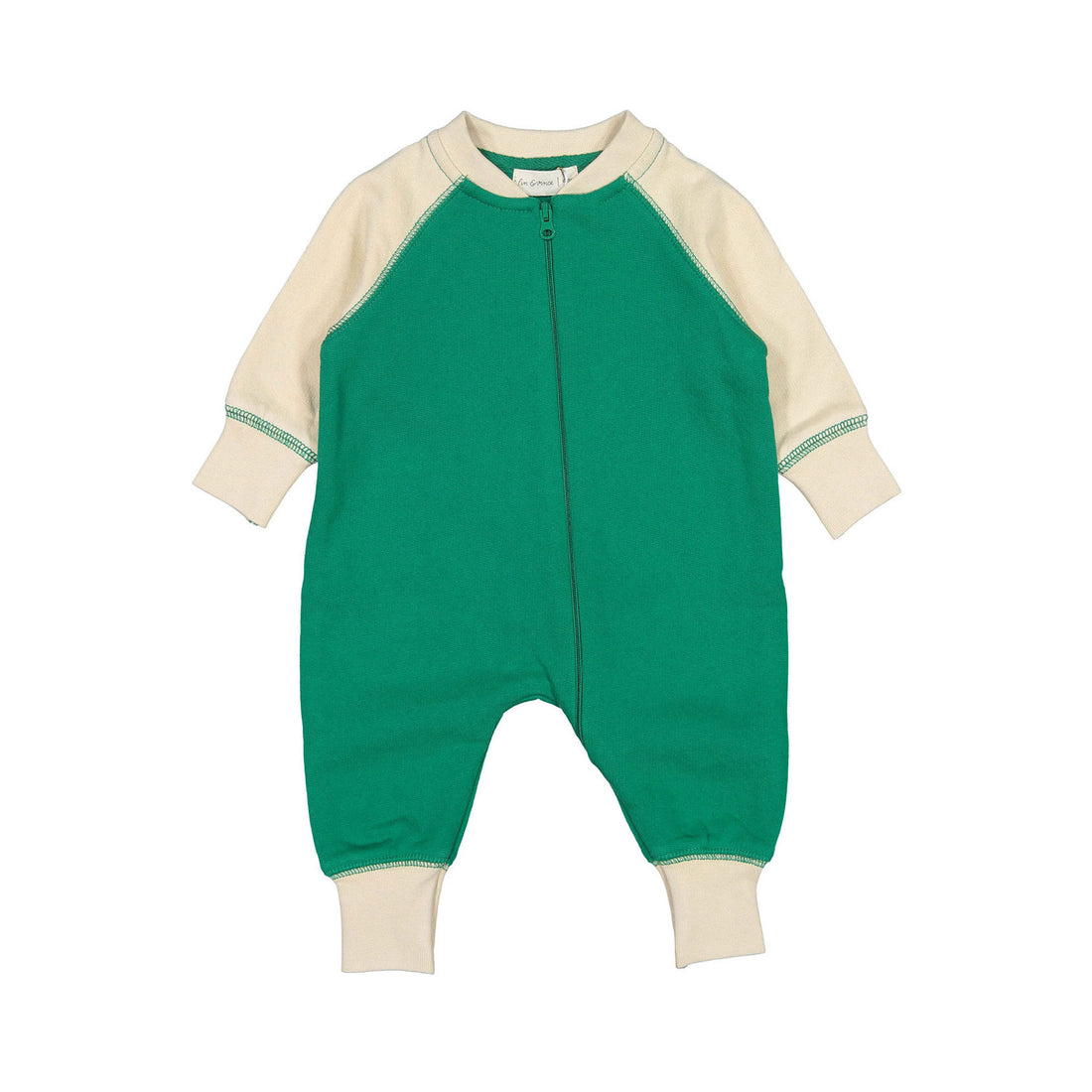 Fin and Vince Jade-Sand Zip Romper