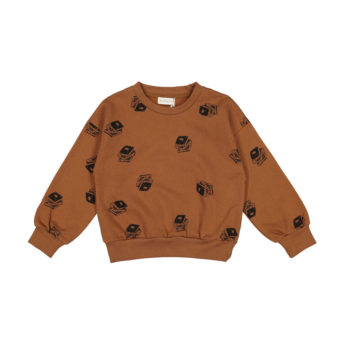 Fin and Vince Story Print Fleece Pullover