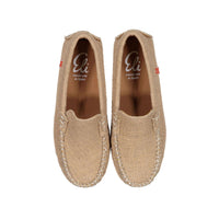 Papanatas Camel Linen Loafer