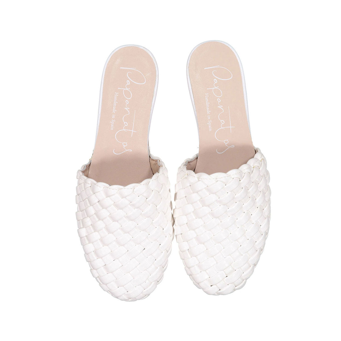 Papanatas White Braided Slipper